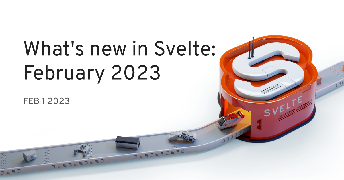 Social card for What's new in Svelte: February 2023